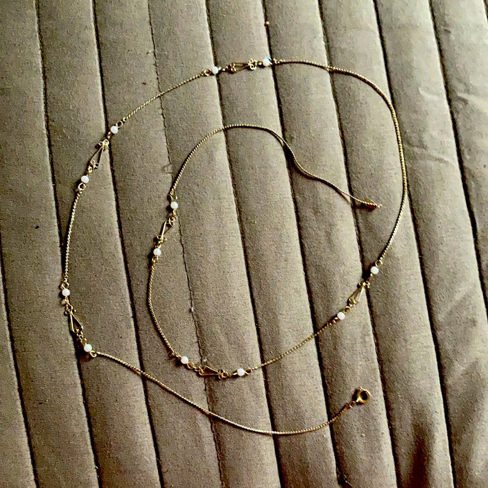 14 k plated gold necklace